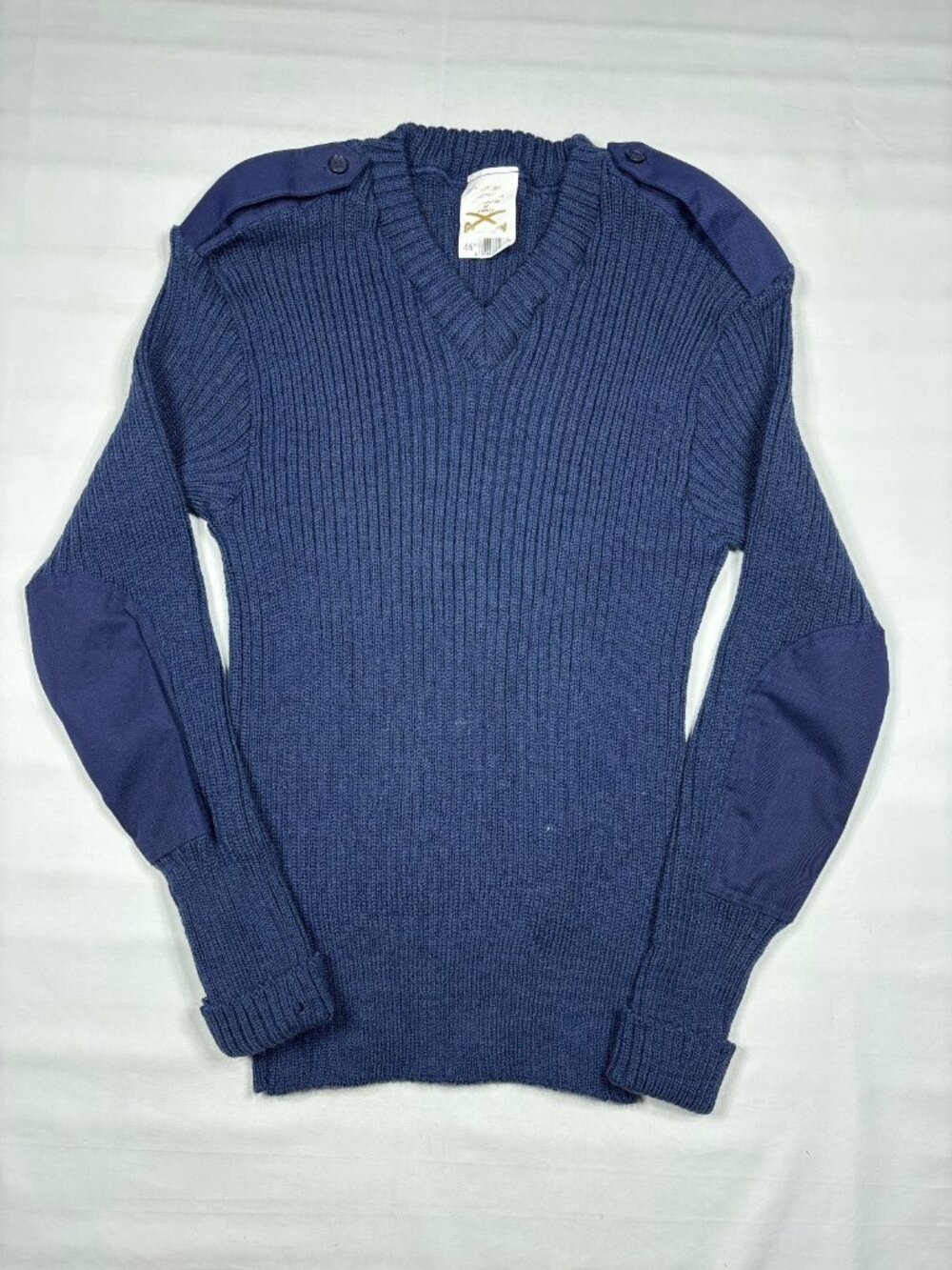 Vtg Military Equipment Corp 46 Woolly Pully Sweater Men Navy Wool USAF Great Bri